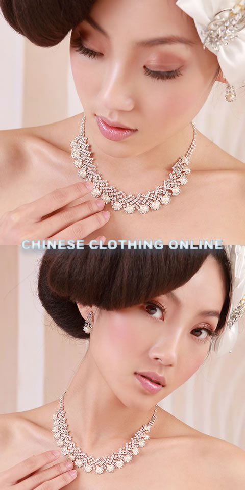 Bridal Necklace and Earrings Set