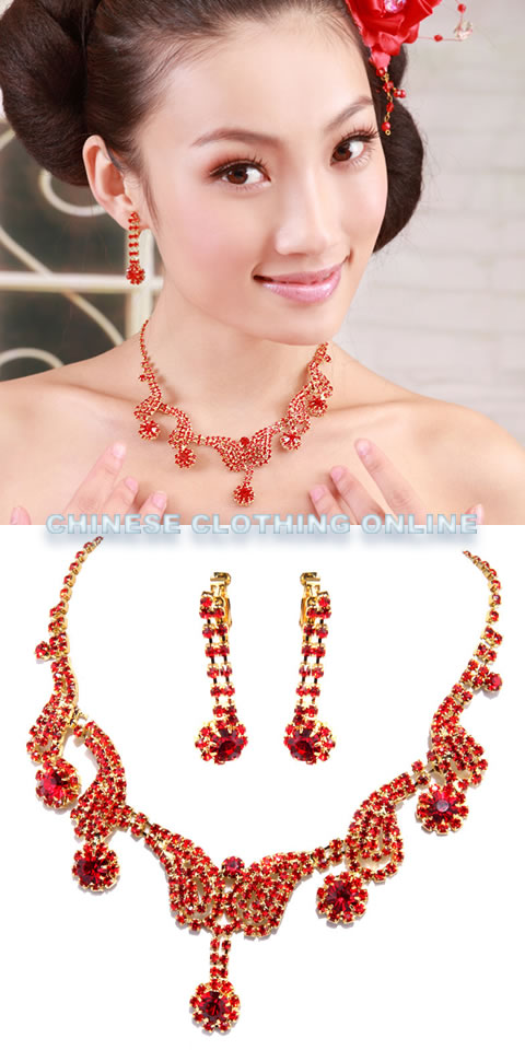 Bridal Necklace and Earrings Set