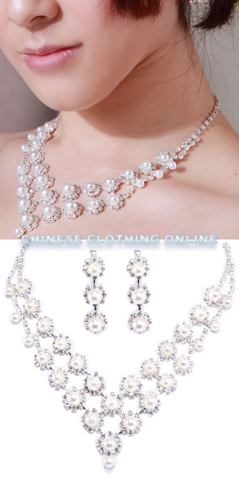 Bridal Necklace and Earrings Set