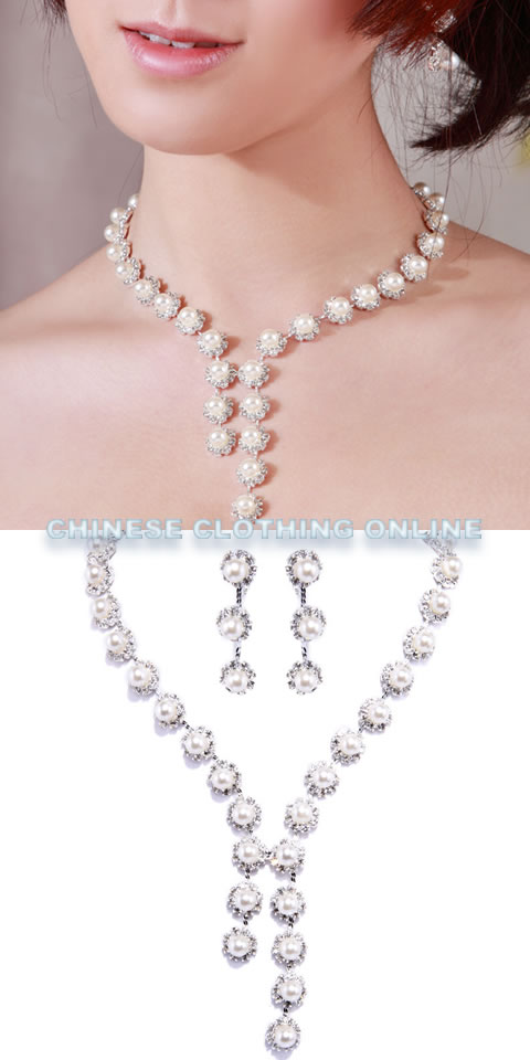 Bridal Necklace and Earrings Set