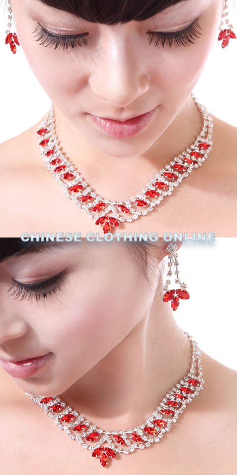Bridal Necklace and Earrings Set