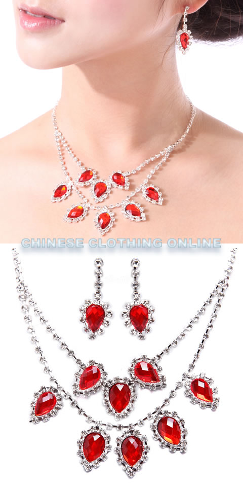 Bridal Necklace and Earrings Set