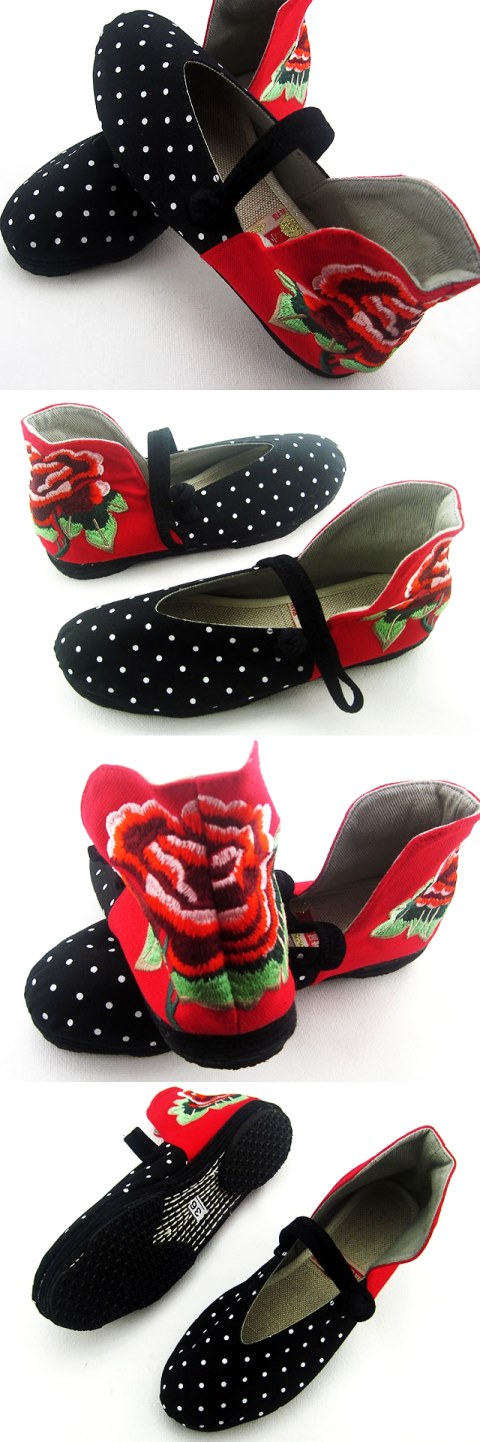 High Heel Counter w/ Embroidery Chinese Ethnic Shoes (RM)
