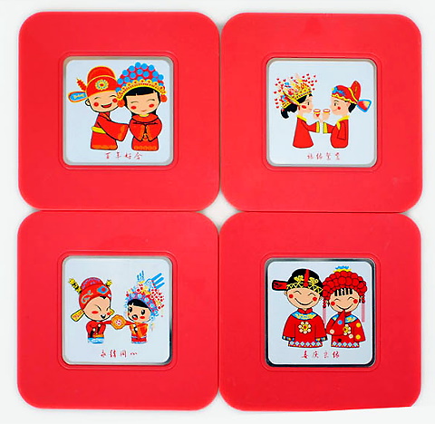 Chinese Ethnic Coaster (4 pcs)